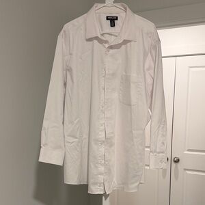 Kirkland Signature Men's Elegant White Dress Shirt